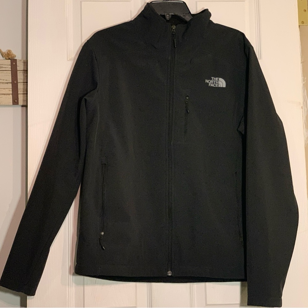 The North Face® TNF Apex Bionic WINDWALL Soft Shell Jacket Men's Sz M Black EUC